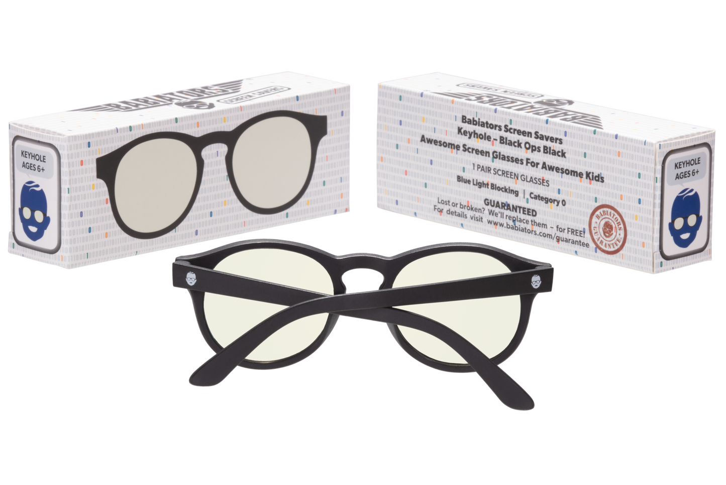 Keyhole Blue Light Screen Saver Glasses | Black Ops - Babiators Canada