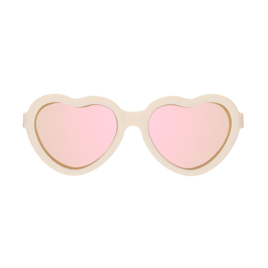 Core Polarized Heart Sunglasses | Sweet Cream