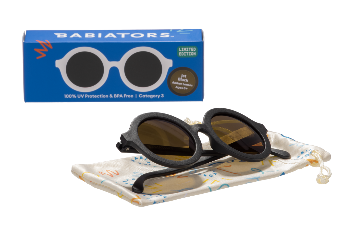 Euro Round Sunglasses | Jet Black - Babiators Canada