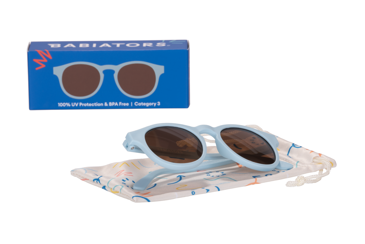 Non-Polarized Keyhole Sunglasses | Baby Blue - Babiators Canada
