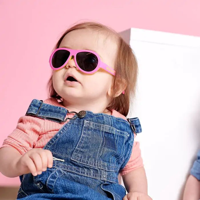 Non-Polarized Aviator Sunglasses | Pink Lemonade