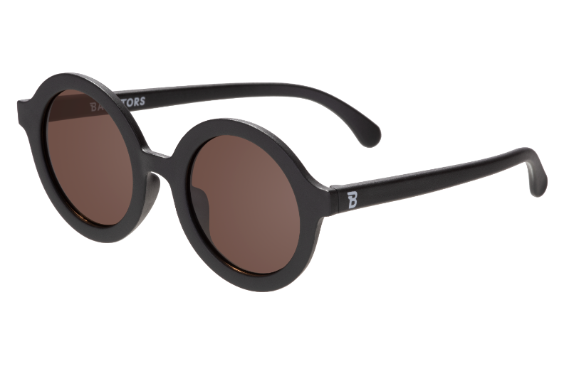 Euro Round Sunglasses | Jet Black - Babiators Canada