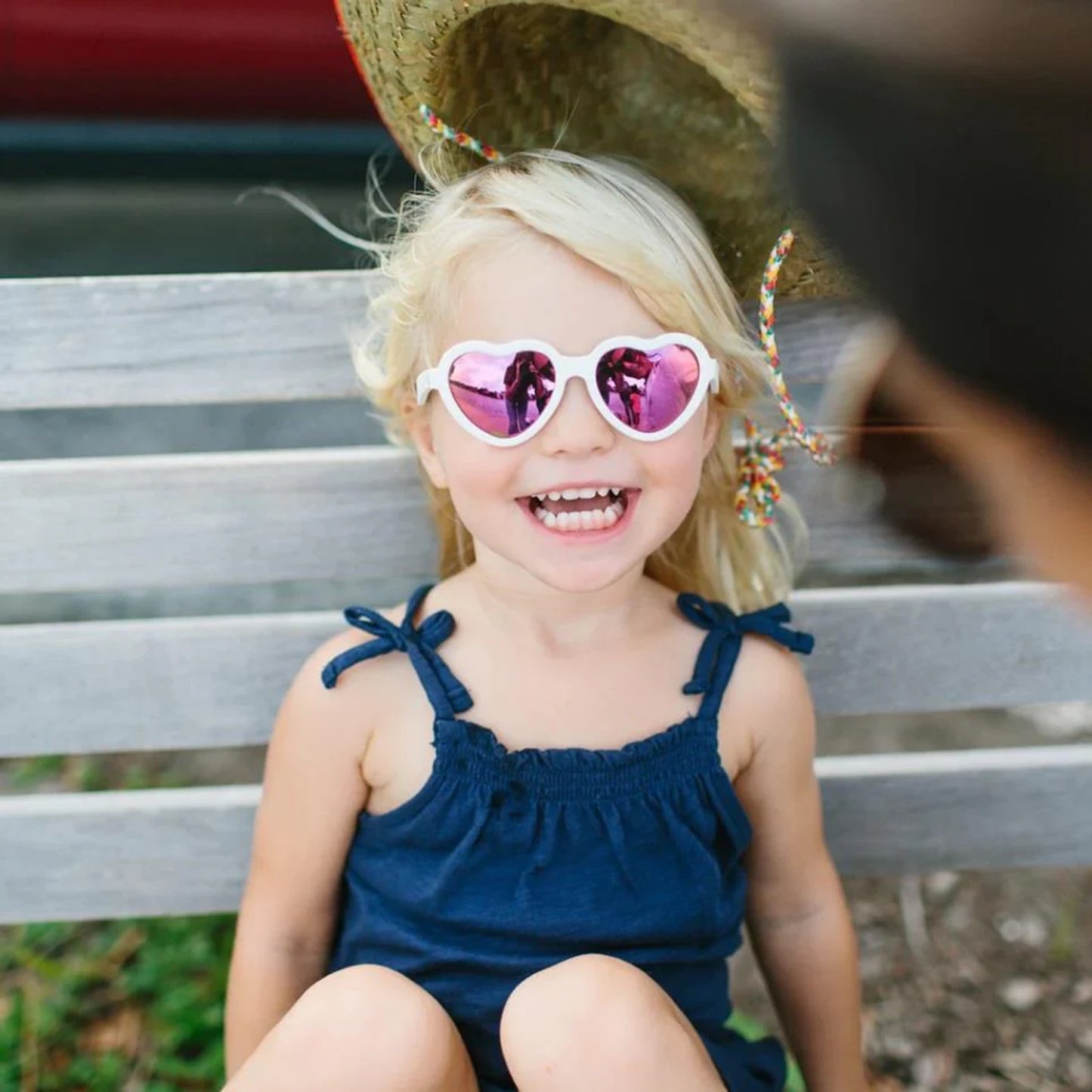 Non-Polarized Mirrored Heart Sunglasses | The Sweetheart - Babiators Canada
