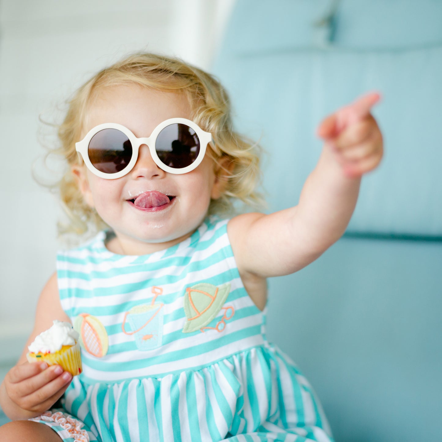 Ltd Euro Round Sunglasses "Sweet Cream'' - Babiators Canada