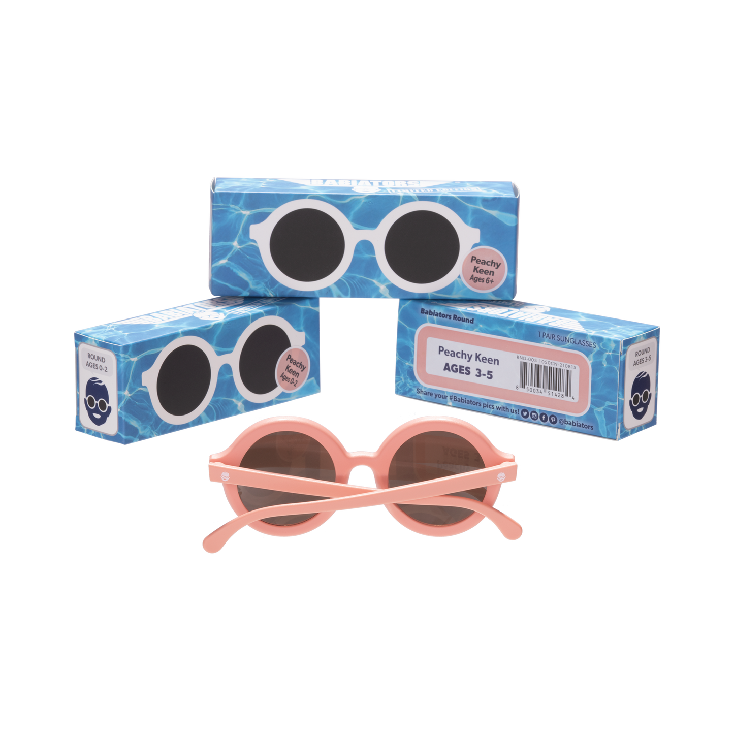 Ltd Euro Round Sunglasses "Peachy Keen''