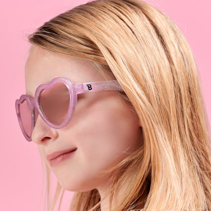 Limited Edition | Non-Polarized Mirrored Heart Sunglasses | Sparkle Squad