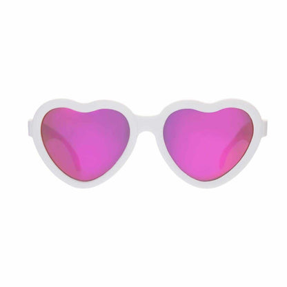 Core Blue Series Polarized Heart Sunglasses | The Sweetheart Wicked White