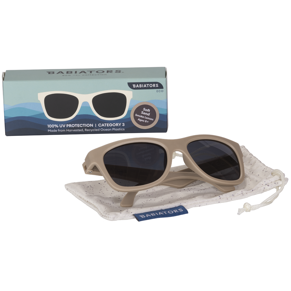 Limited Edition | The Eco-Line Navigator Sunglasses | Soft Sand