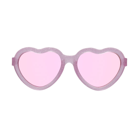 Limited Edition | Non-Polarized Mirrored Heart Sunglasses | Sparkle Squad