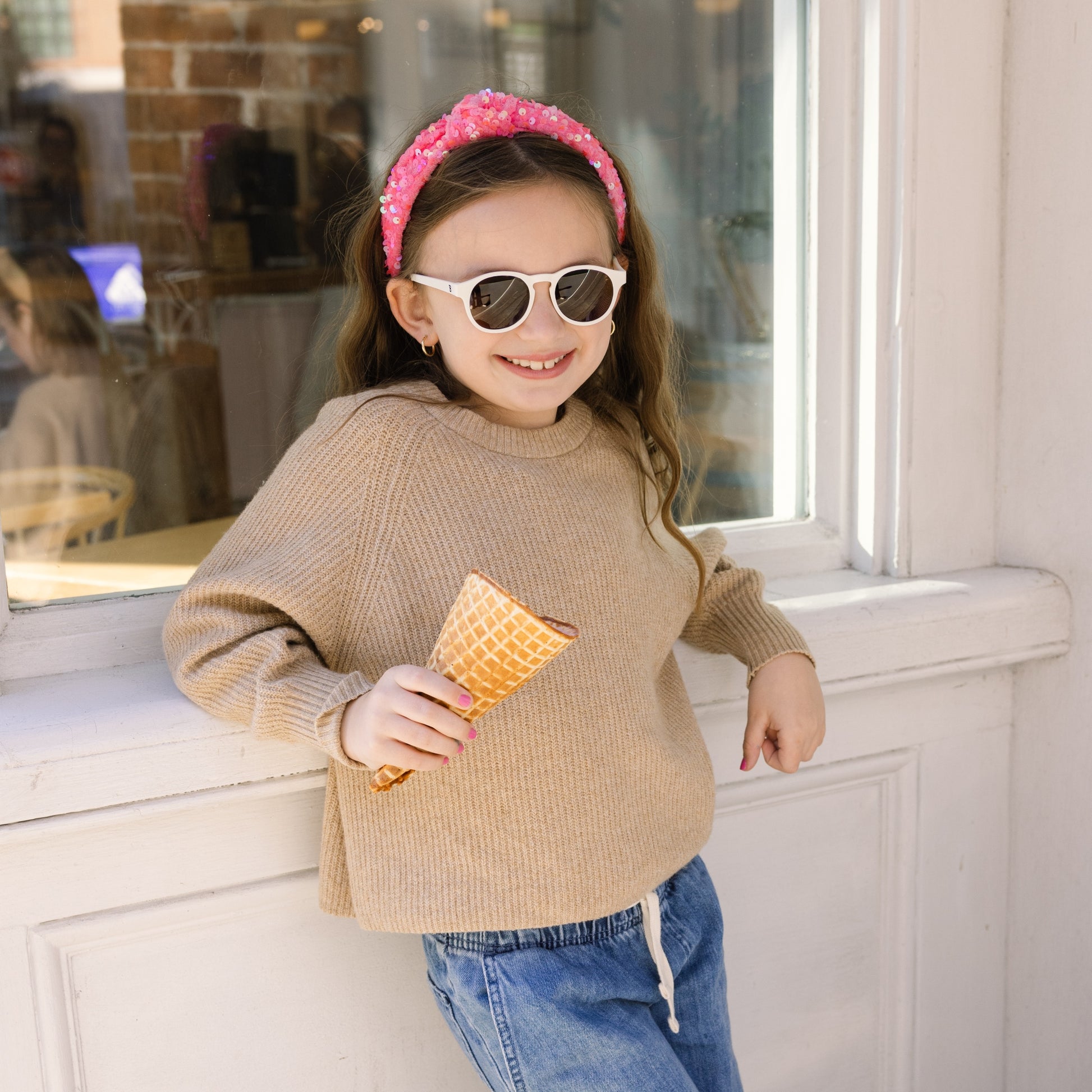 Non-Polarized Keyhole Sunglasses | Sweet Cream Amber Lenses - Babiators Canada