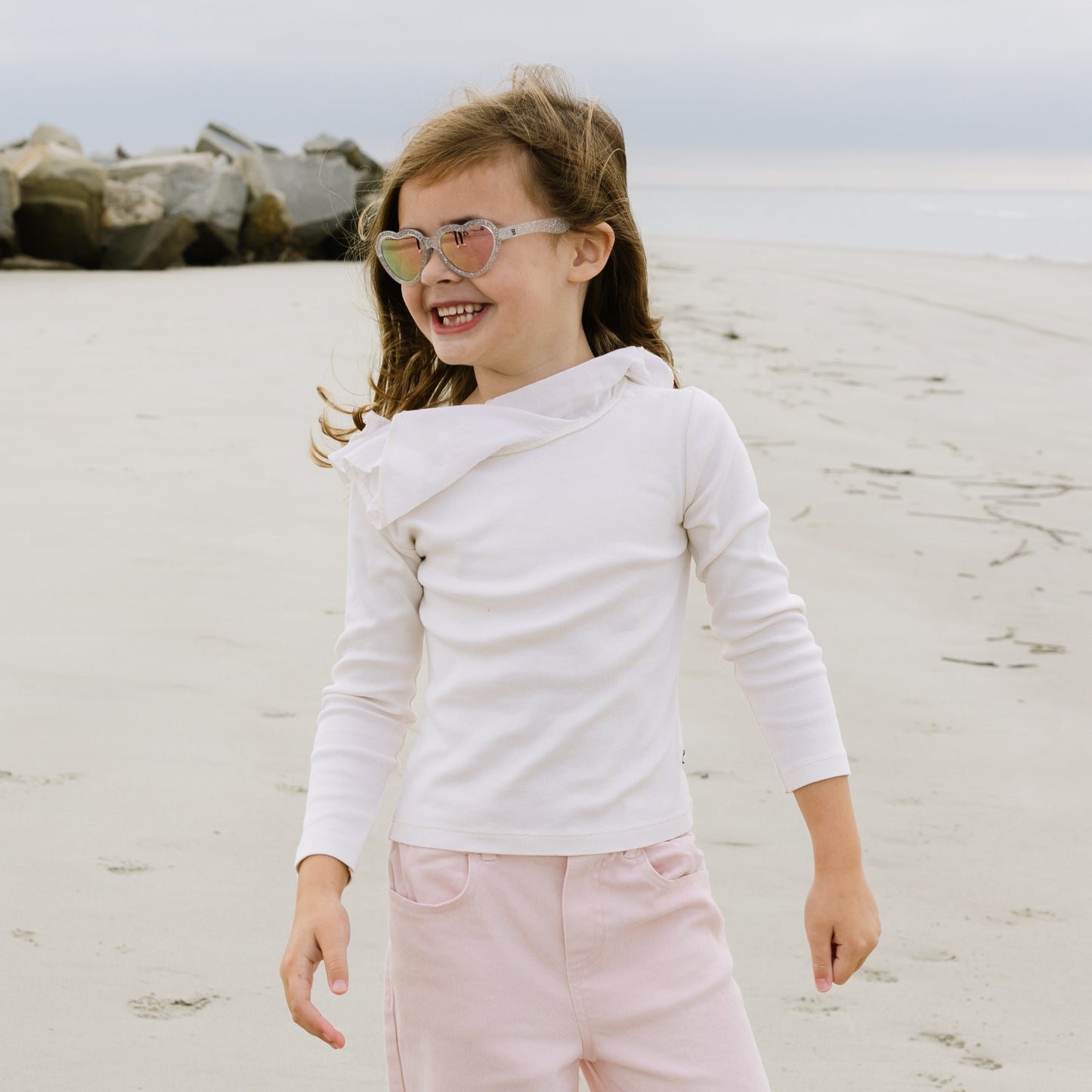 Non-Polarized Heart Sunglasses | "Silver Shimmer" - Babiators Canada