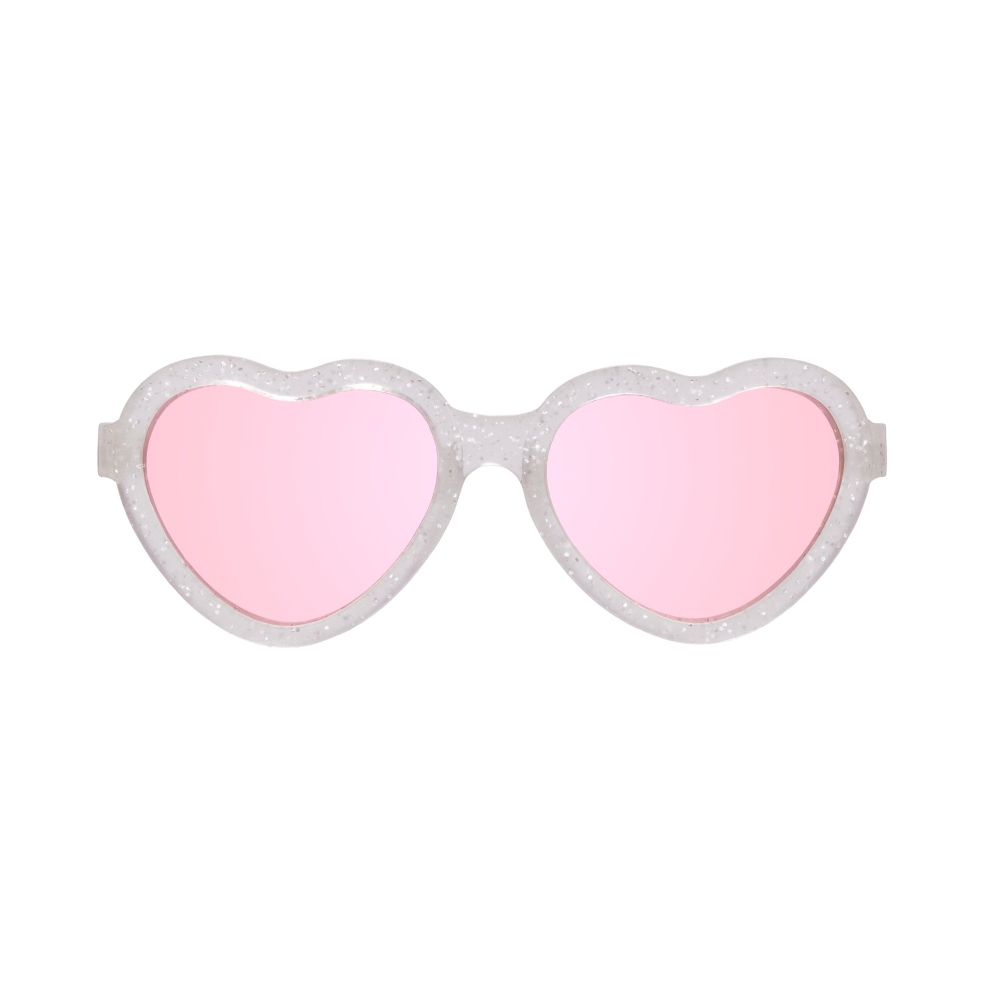 Babiators Core Non-Polarized Heart Sunglasses | Silver Shimmer