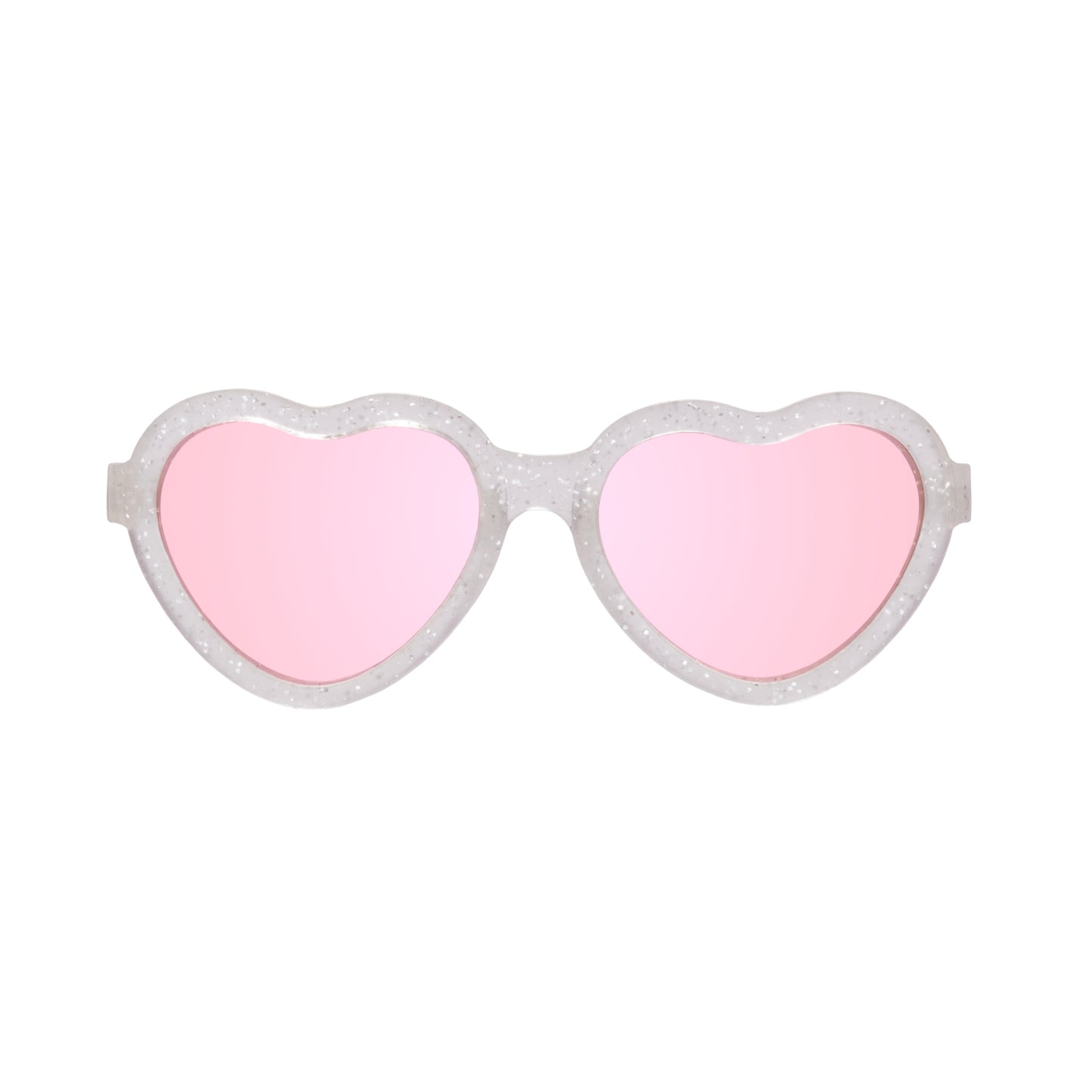 Non-Polarized Heart Sunglasses | "Silver Shimmer"