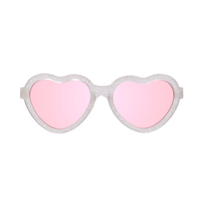 Non-Polarized Heart Sunglasses | "Silver Shimmer"