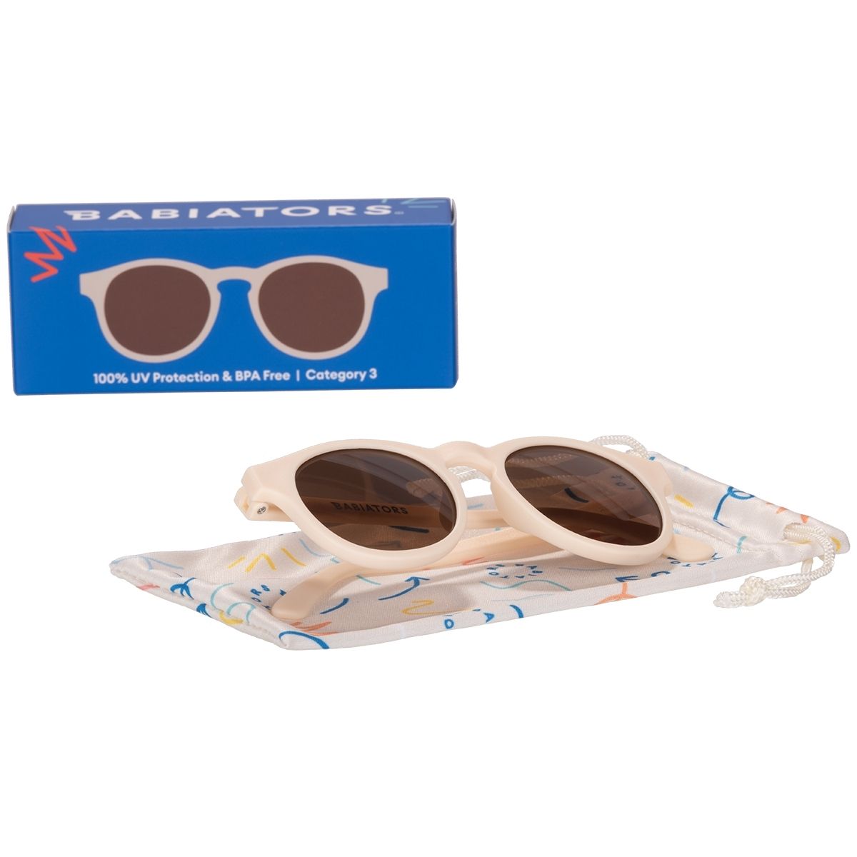 Non-Polarized Keyhole Sunglasses | Sweet Cream Amber Lenses - Babiators Canada