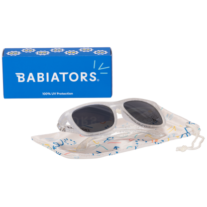 Non-Polarized Navigator Sunglasses | "Silver Shimmer" - Babiators Canada