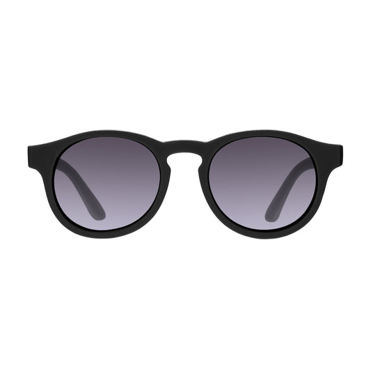 Polarized Keyhole Sunglasses | Jet Black Smoke Lenses