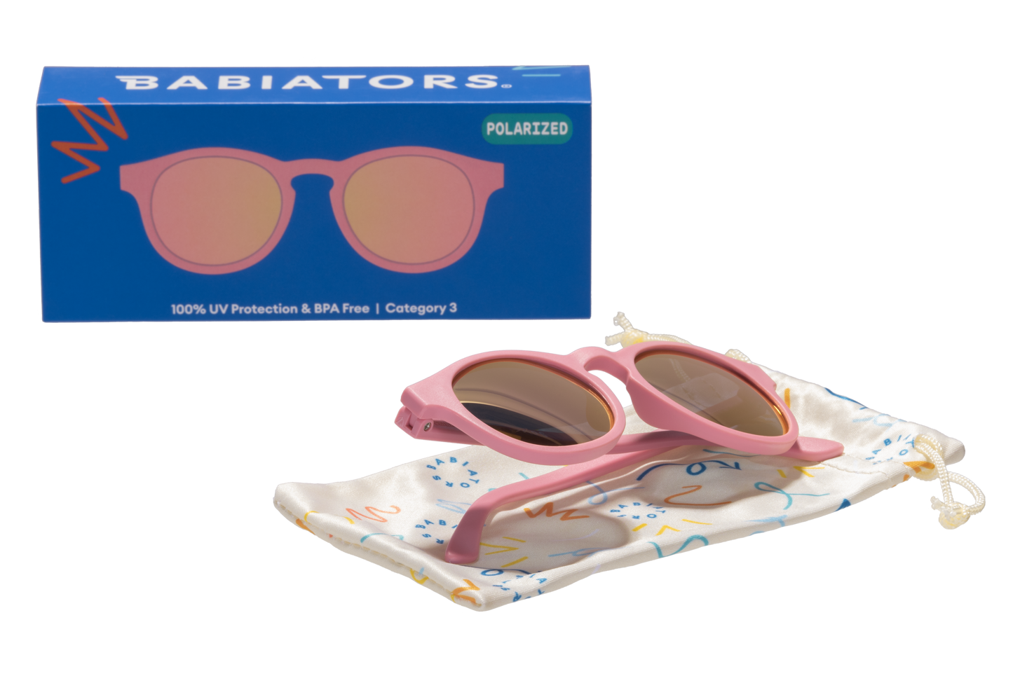 Polarized Keyhole Sunglasses | Pretty in Pink - Babiators Canada
