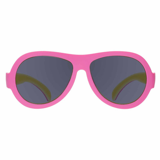 Two-toned Aviator/Non-polarized Sunglasses "Pink Lemonade"
