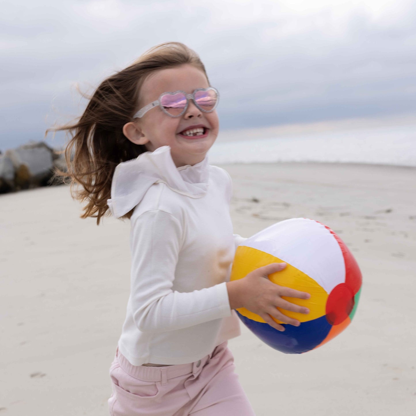 Non-Polarized Heart Sunglasses | "Silver Shimmer" - Babiators Canada