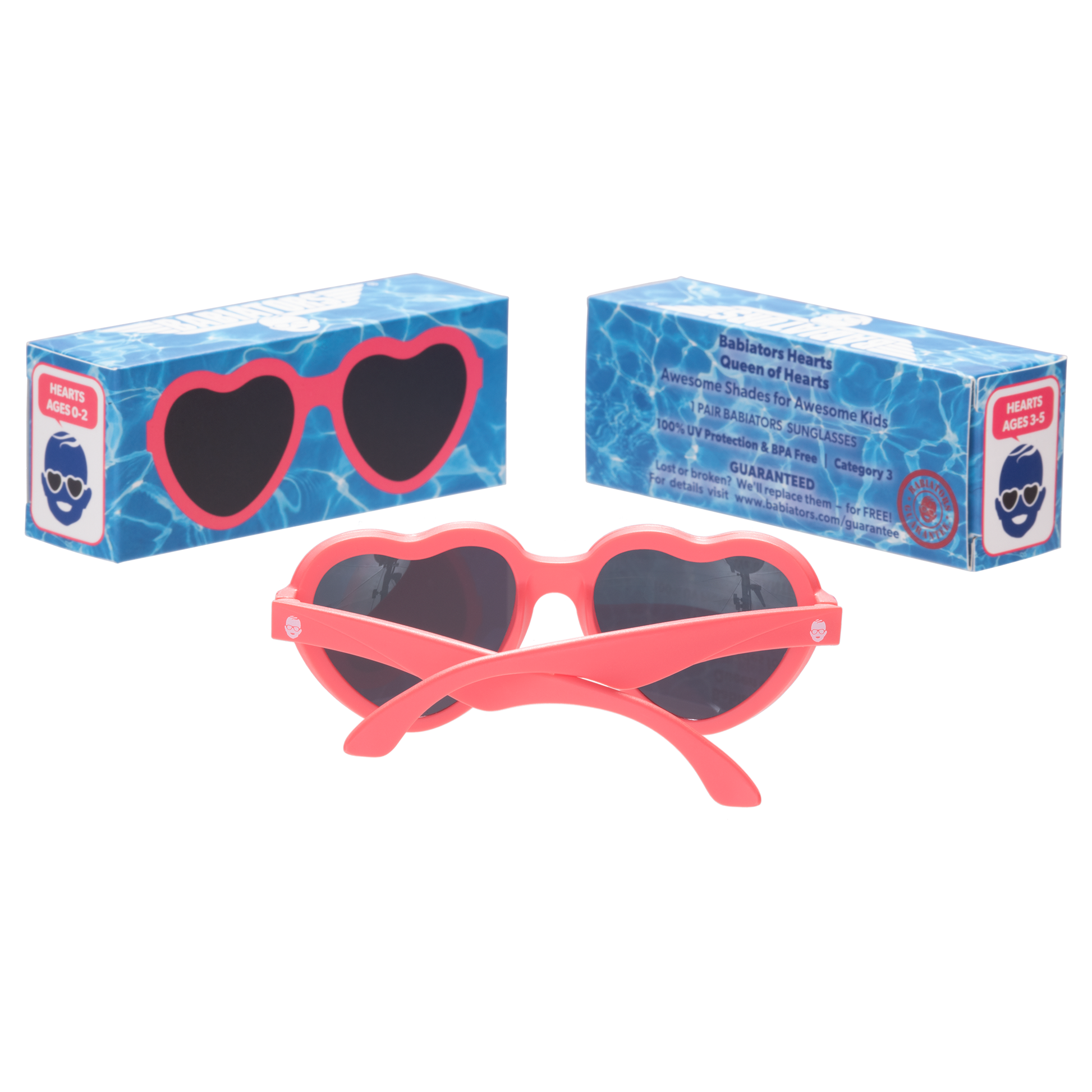 Heart Non-Polarized Sunglasses "Queen of hearts"