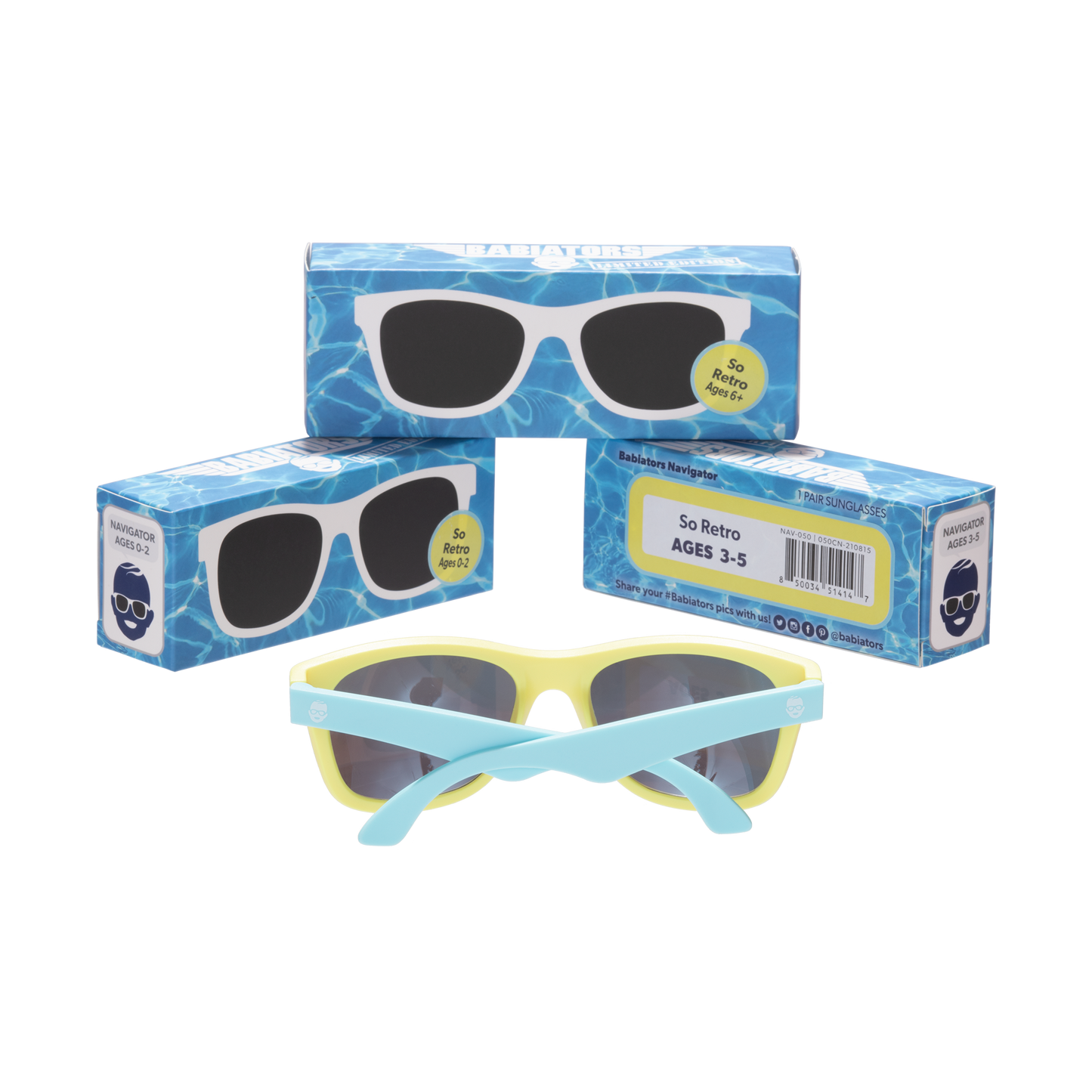 Ltd Colorblock Navigator Sunglasses ''So Retro''