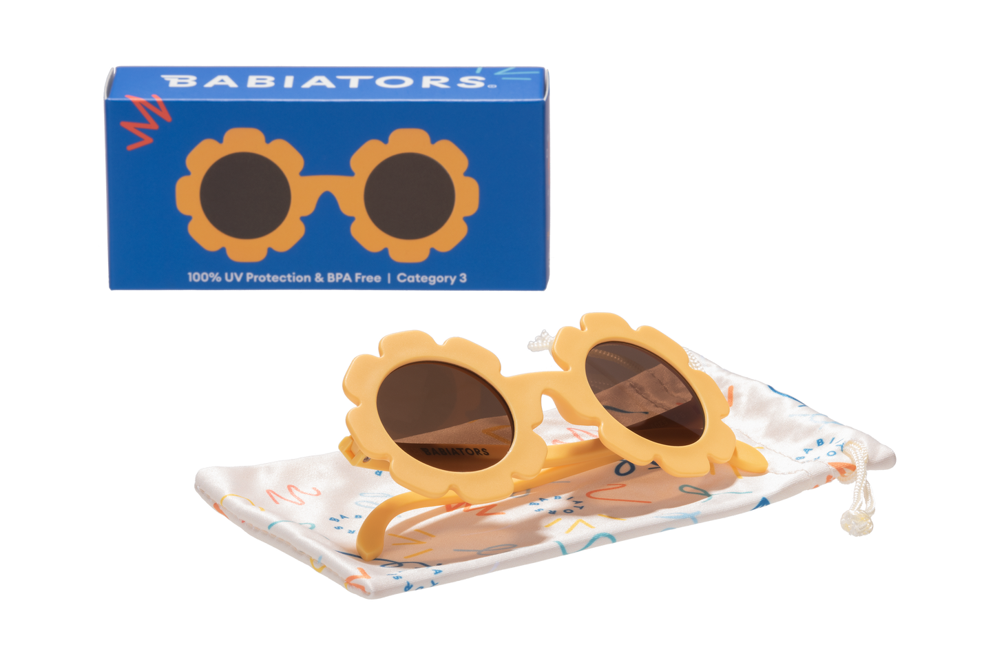 Limited Edition flowers mirrored Sunglasses: " Sweet Sunflower"